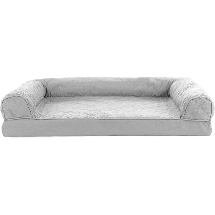 Кішечка Furhaven: ліжко для собак та котів з гелевим охолодженням, 91x69x17 см, сріблясто-сірий колір