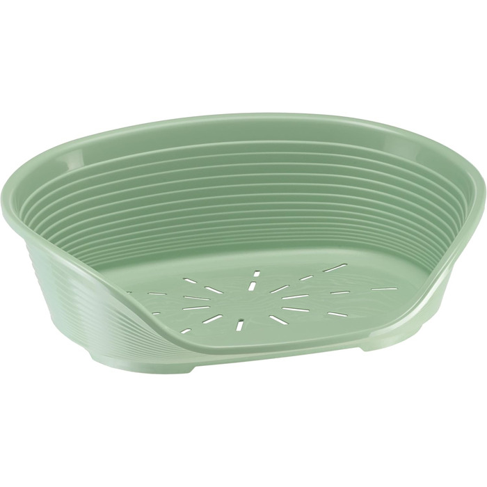 Крізь-ліжко для собак Ferplast Siesta Deluxe, велике, зелене, 84 x 55 x 28,5 см, пластикове, знімний кошик