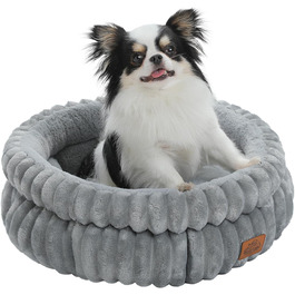 Килимок для кота PAWZ Road, м'який, круглий, сірий, 51x51x20 см