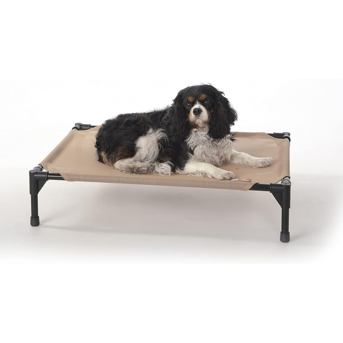 Підвищене лежанка для собак K&H Pet Products на відкритий простір, дихаюча, охолоджуюча, гамак для великих собак XL, знімна тканина, металевий каркас, складна, портативна, 81 x 64 x 18 см