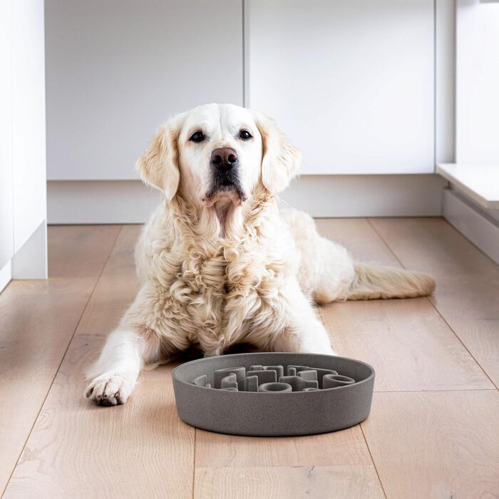 Повільний годівник для собак District 70 Bamboo Grey, діаметр 28 см