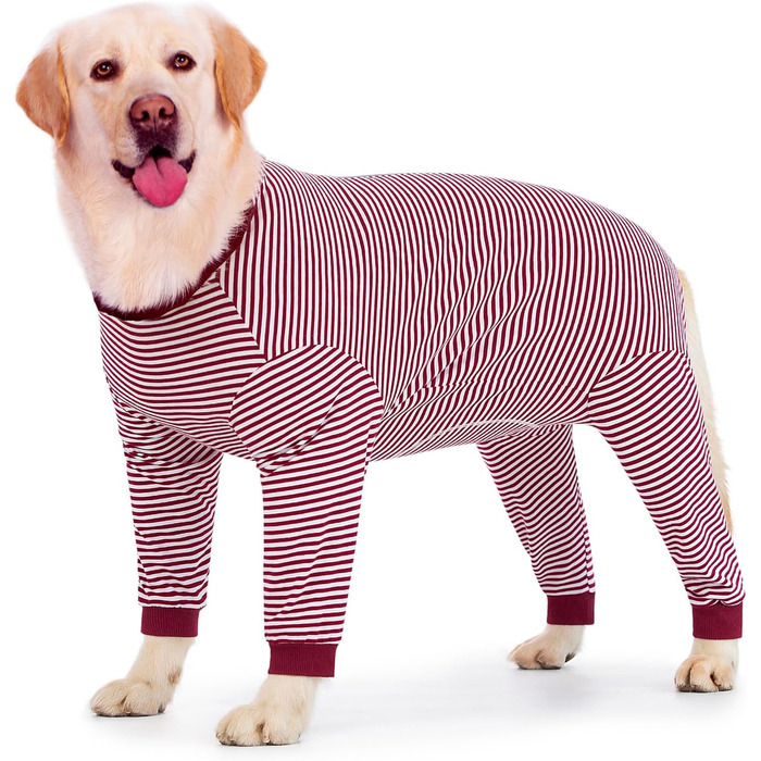 Тіло для собак після операції (2XL, червоний) - захист від лизання, альтернатива комірцю, для великих та середніх собак