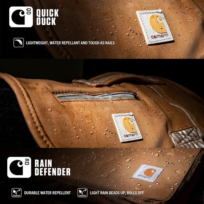 Собача жилетка Carhartt Quick Duck Jac, водовідштовхувальна, бавовняний канвас, коричнева, розмір L