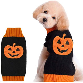 Пуловер для собак на Хелловін з гарбузом, костюм для домашніх тварин, модна футболка для собак та котів, подарунок для цуценят, розмір XXL