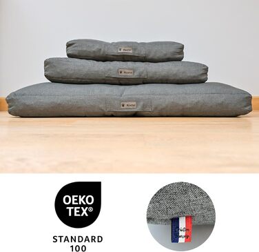 Ортопедична подушка для собак та котів, з memory foam, маленька, водовідштовхувальна, для суглобів, не деформується, сірий колір