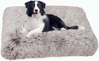 М'яке собаче ліжко SOAI XXL: ортопедичне, антиковзне, для великих собак та котів (94x63 см)