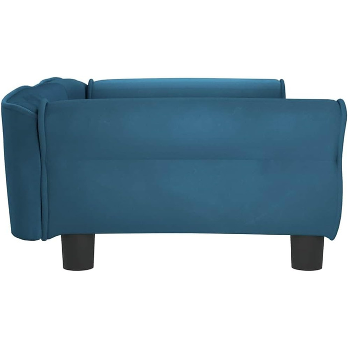 Килимок для собак VidaXL, м'який лежак-софа для маленьких собак та котів, блакитний (95 x 55 x 30 см)