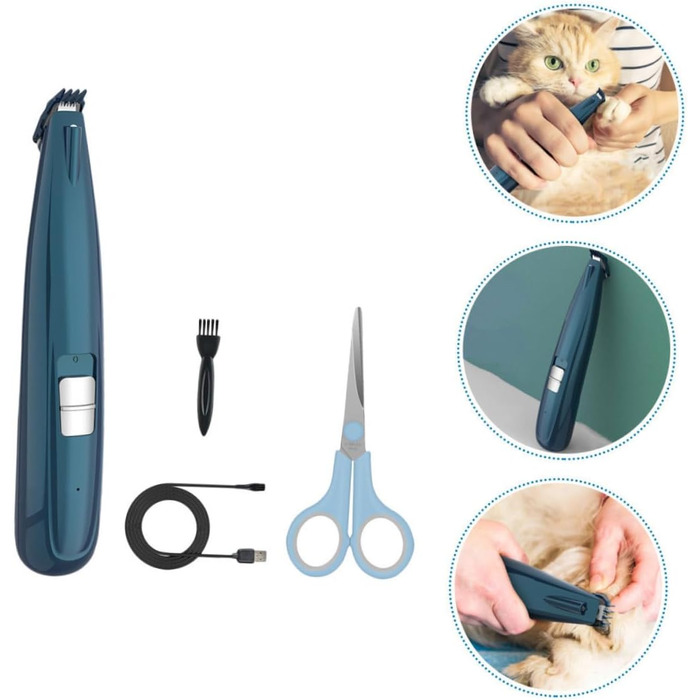 Триммер для догляду за подушечками лап собак BESPORTBLE - безшумний електричний інструмент для грумінгу з керамічними лезами для собак та котів