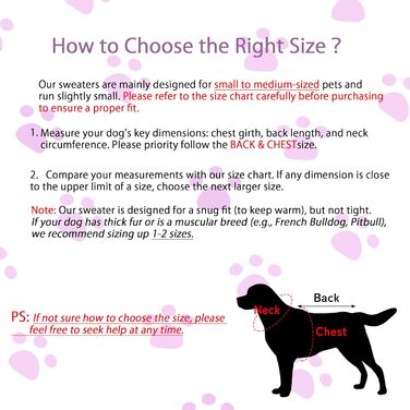 Вовняний пуловер для собак з коміром-горловиною, теплий та м'який, зимовий одяг для собак та котів, червоний, розмір M (12', 14', Рожево-червоний)