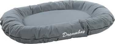 Кругле ліжко для собак Flamingo Dreambay, 100x75x15 см, зелене, підходить для лабрадорів, голден ретриверів, боксерів, далматинців