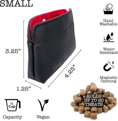 Лекарняна сумка для собак - чорна з червоною внутрішньою стороною, для тренувань