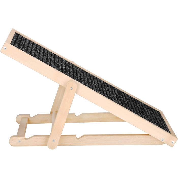 Дерев'яна рамка для собак, регульована висота, чорний колір, 78 см. Ідеально для маленьких собак.