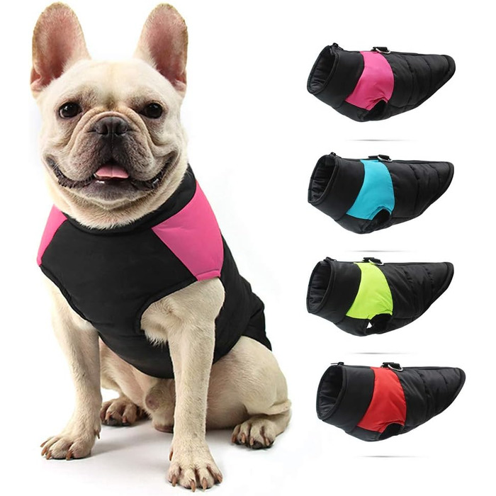 Водонепроникний зимовий пуховик для собак, теплий дощовик для маленьких та середніх собак (Рожевий, 5XL)