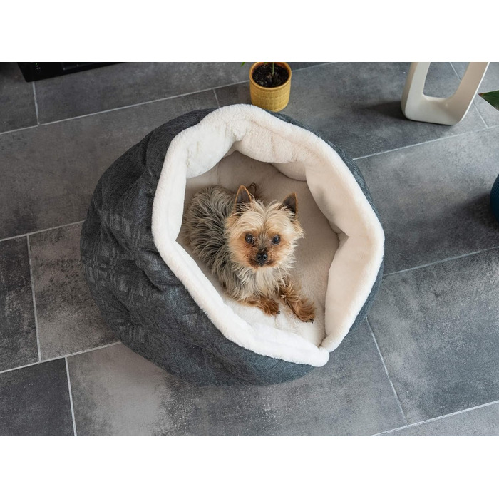 TrendPet LunaNest: М'яке ліжко-гніздо для собак та котів (Бежевий)