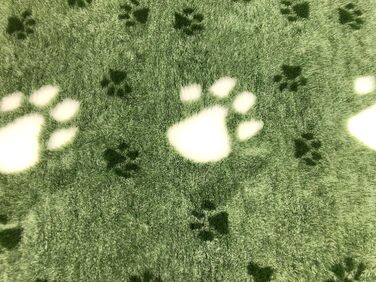 Килимок для собак Elropet Premium 30mm, антиковзаюча підстилка для собак S/M/L, Vet Bed, висока якість (S 80cm X 50cm, Зелений + білий слід)