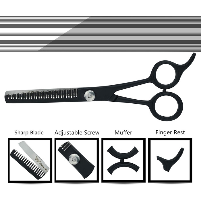 Ножиці для волосся Focus World 6,5 дюйми - професійні, з японської сталі, для чоловіків та жінок (тонкі)