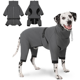 Водонепроникний теплий зимовий одяг для собак: куртка, пуловер, дощовик для малих та середніх порід (сірий)