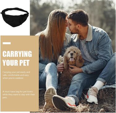 Сумка-переноска для тварин JojoFuny з легкого поліестеру з регульованим плечовим ременем. Дихаюча сумка для собак та котів на прогулянки, кемпінг та подорожі. Підходить для маленьких порід.