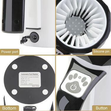 Автоматичний мийка лап для собак Fockety, USB, портативна, електрична