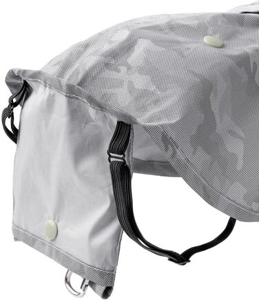 Дощовик для собак Huka to go срібного кольору, розмір 50