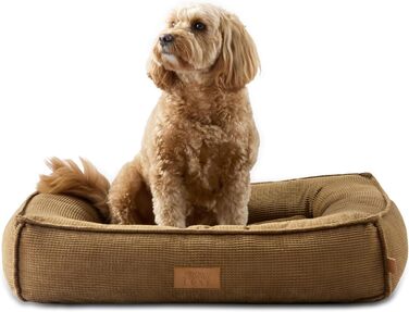 Крізьове ліжко для домашніх тварин Town & Country Luxe CuddleTown, розмір M, 68x57x17 см, кремовий колір