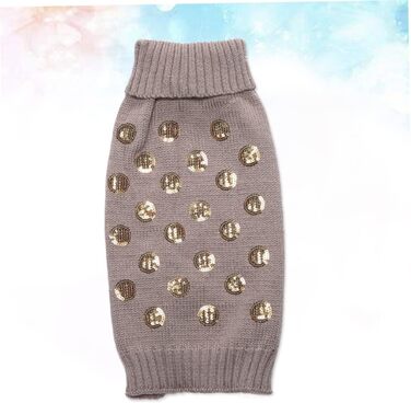 Теплий одяг для собак Angoiy Strickpuover - зимовий пуловер для собак, сірий, XXL