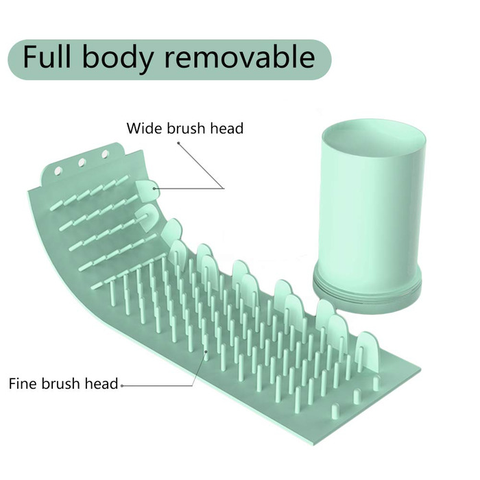 Очисник лап для тварин: мийка лап для собак та котів з м'якого силікону, портативна, 14,9 x 9,6 см