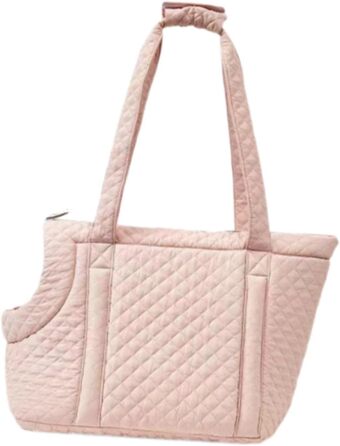 LOVIVER Сумка-переноска для котів та маленьких собак, рожева, тепла, для подорожей