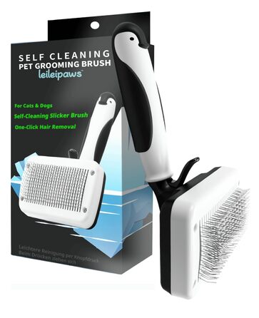 Щітка для собак та котів - самоочисна Slicker, проти випадання шерсті та ковтунів