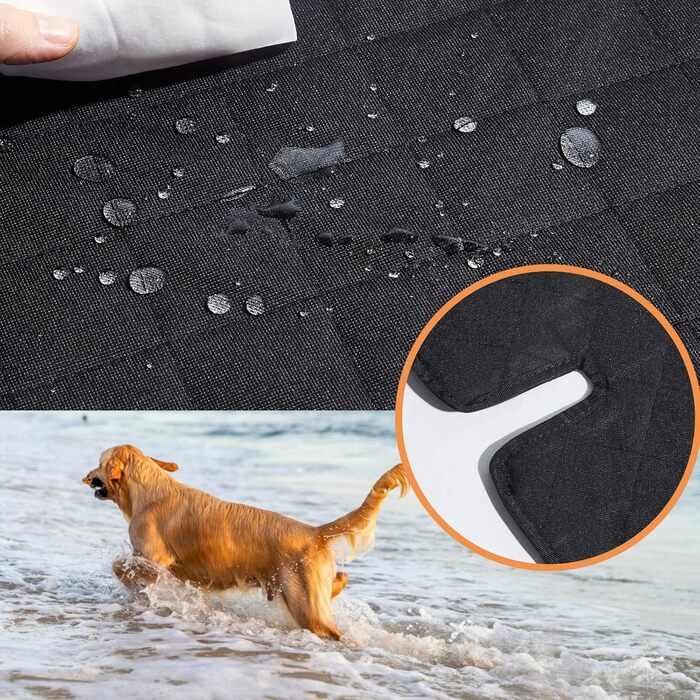 Водонепроникний захист для багажника автомобіля ANOSOSPECIAL: універсальний килимок для собак, захист від бруду та подряпин, чорний