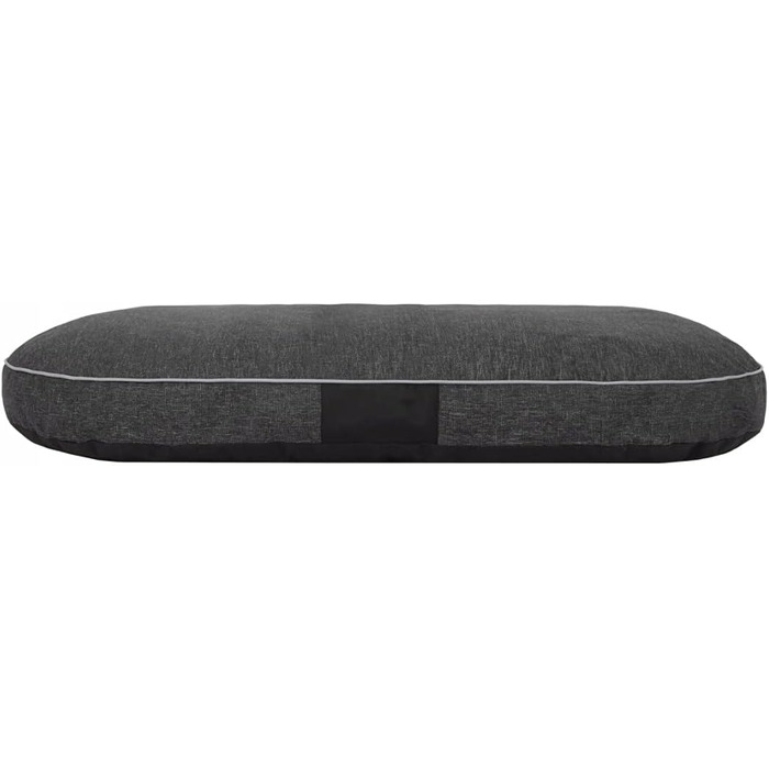 Матрац для собак овальної форми, 87x68x15 см, чорний - водонепроникний, кухонний, для собак маленьких, середніх та великих порід.