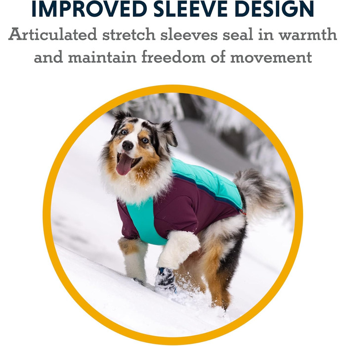 RUFFWEAR Powder Hound утеплена куртка для собак, водо- та вітрозахисна зимова куртка з флісовою підкладкою, преміум комбінезон для собак, синя, розмір L