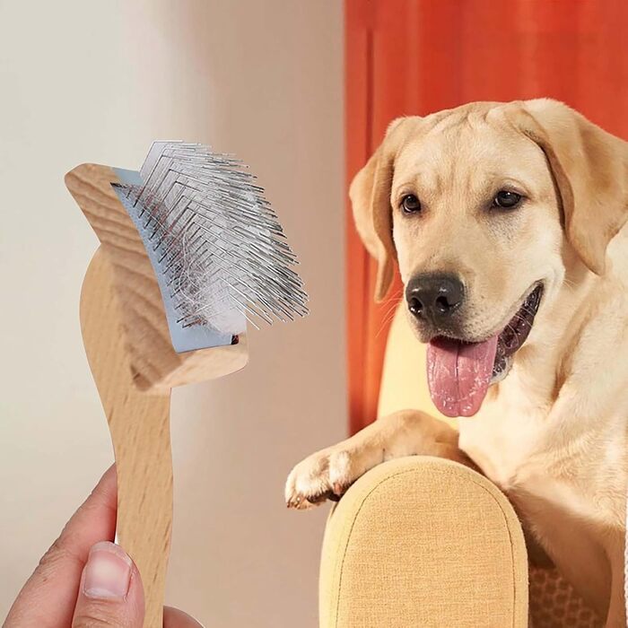 Щітка для собак та котів, вичісування шерсті, видалення ковтунів - універсальна щітка для довгої та короткої шерсті