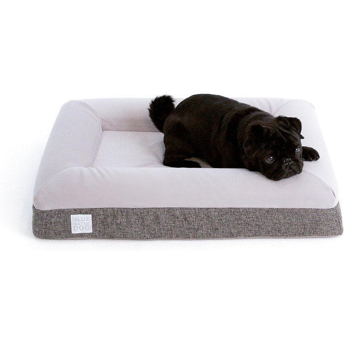 Ортопедичне ліжко для собак з memory foam, водонепроникним підкладкою, знімним чохлом на YKK-блискавках, розмір M (94 x 76 x 15 см)
