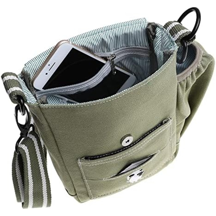 Сумка для прогулянок з собакою DOOG – регульована сумка для ласощів з відділенням для пакетів для вигулу та пляшкою води – зручна для щоденного використання (зелена)