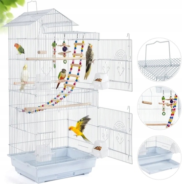 Клітка NUXIE 47 x 36 x 99 см, біла