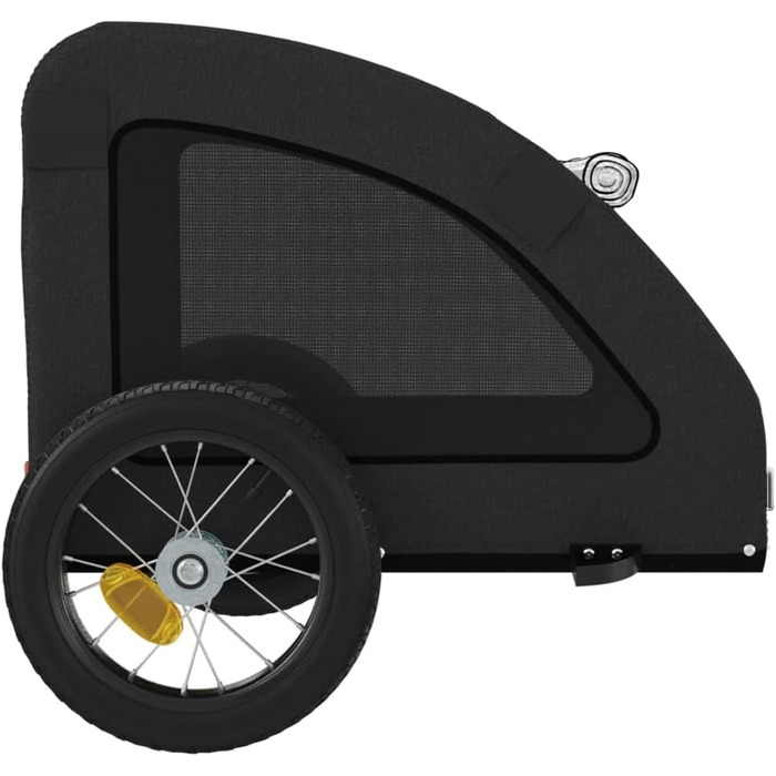 Причіп для собак Oxford, 124x53x53 см, чорний - універсальний для маленьких та великих тварин