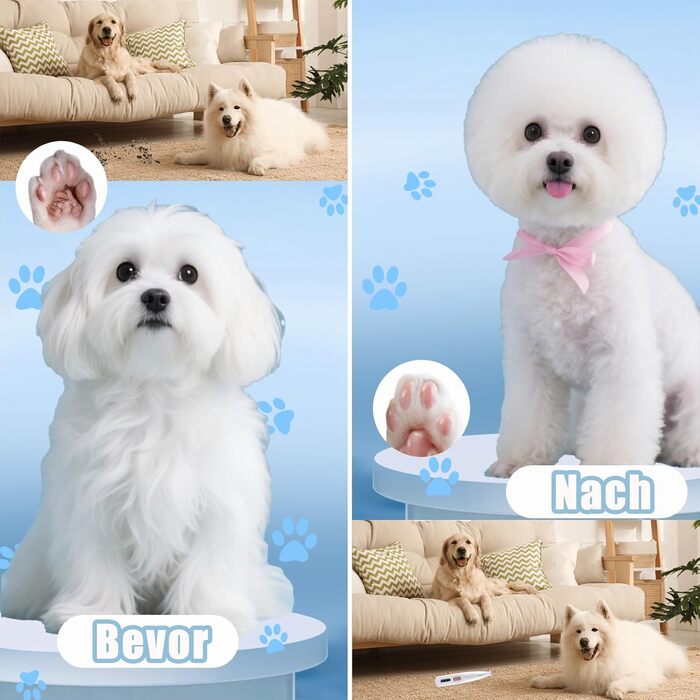 Триммер для догляду за лапами Paw Trim Pro: тихий, вологостійкий, з LED-підсвічуванням для собак та котів