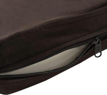 Ліжко-софа для собак vidaXL, 81x43x31 см, плюш та штучна шкіра, коричневий колір
