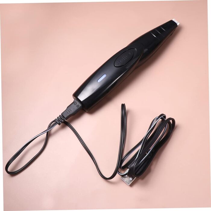 UKCOCO Тример для собак та котів: безпечний електричний триммер для стрижки подушечок лап, без олії, чорний