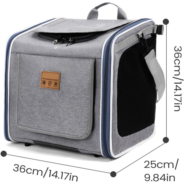 Корзина для велосипеда для собак – портативна складна сумка | для прогулянок, подорожей, безпеки, їзди на велосипеді, сім'ї, котів