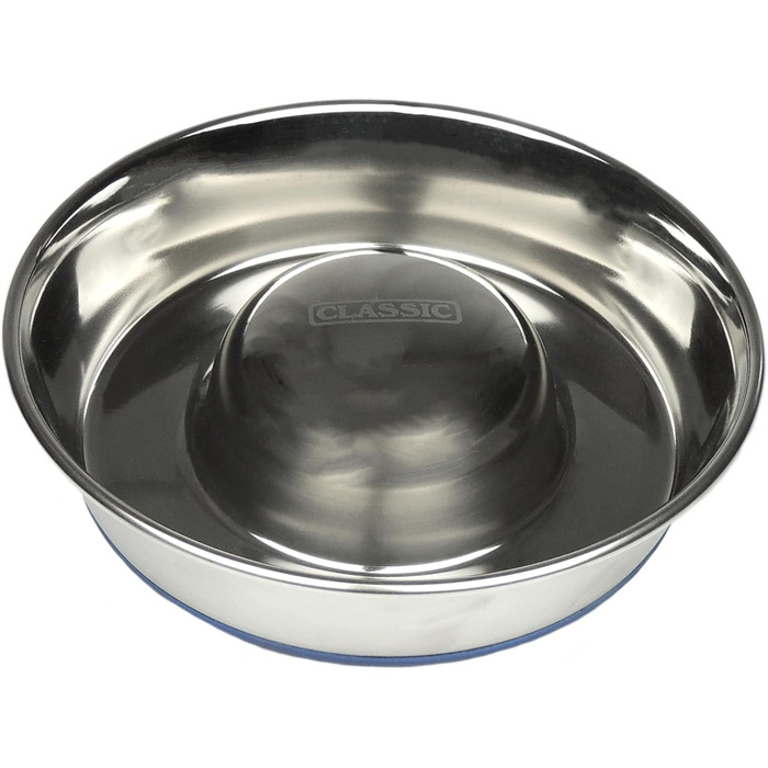 Classic Pet Products: Миска для собак та котів, повільний годівник, сталь, 2600 мл, Small
