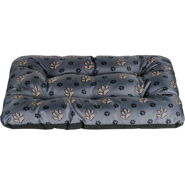 Лежанка для собак SuperKissen24: м'яка, водонепроникна, миється, розмір M, 55x40 см, чорний та сірий колір