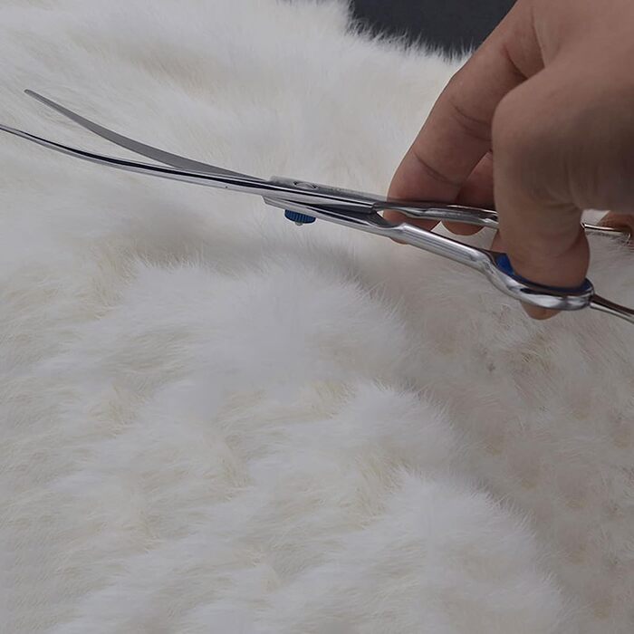 Набір ножиць для грумінгу собак: нержавіюча сталь, прямі та вигнуті леза