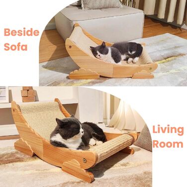 Дряпалка для котів Kratzbaum, натуральне дерево