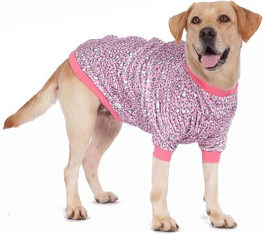 Світер LovinPet для великих порід собак, легкий фланелевий одяг, дихаючий матеріал з принтом 