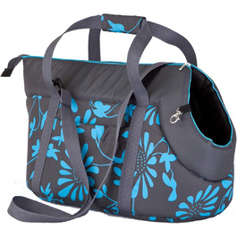 колір: сіра з блакитними квітами