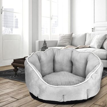 М'яке ліжко для собак та котів Queta, 46x46x23 см (Сірий)