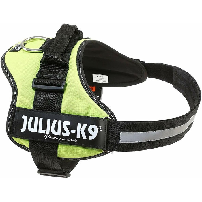 Шлея для собак Trixie Julius-K9 Power, розмір XL, неонова, чорна