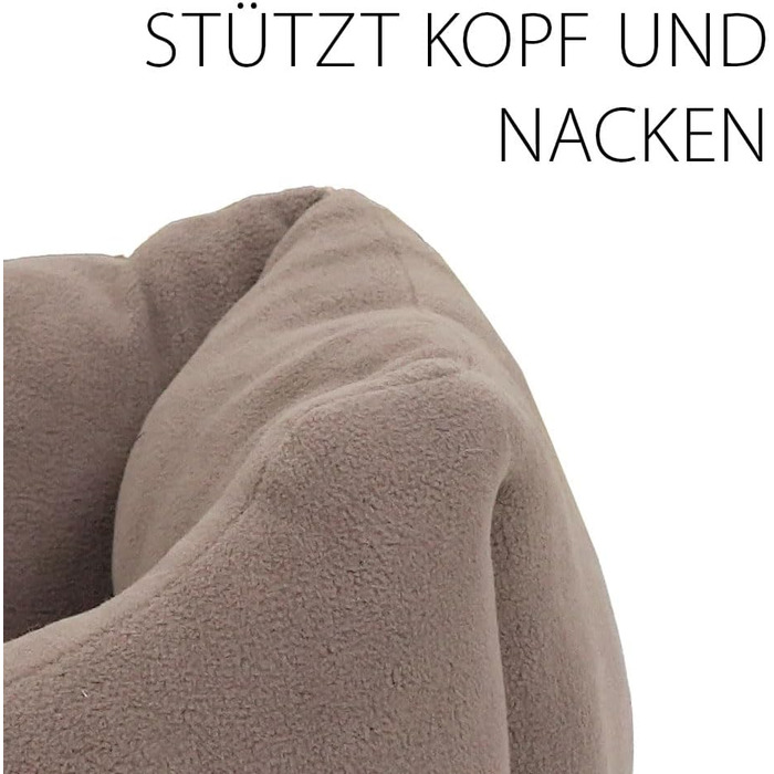 Крісло-лежанка для собак та котів Ferplast Coccolo, велике (78x56x22 см), Microfleece, бежеве, миється